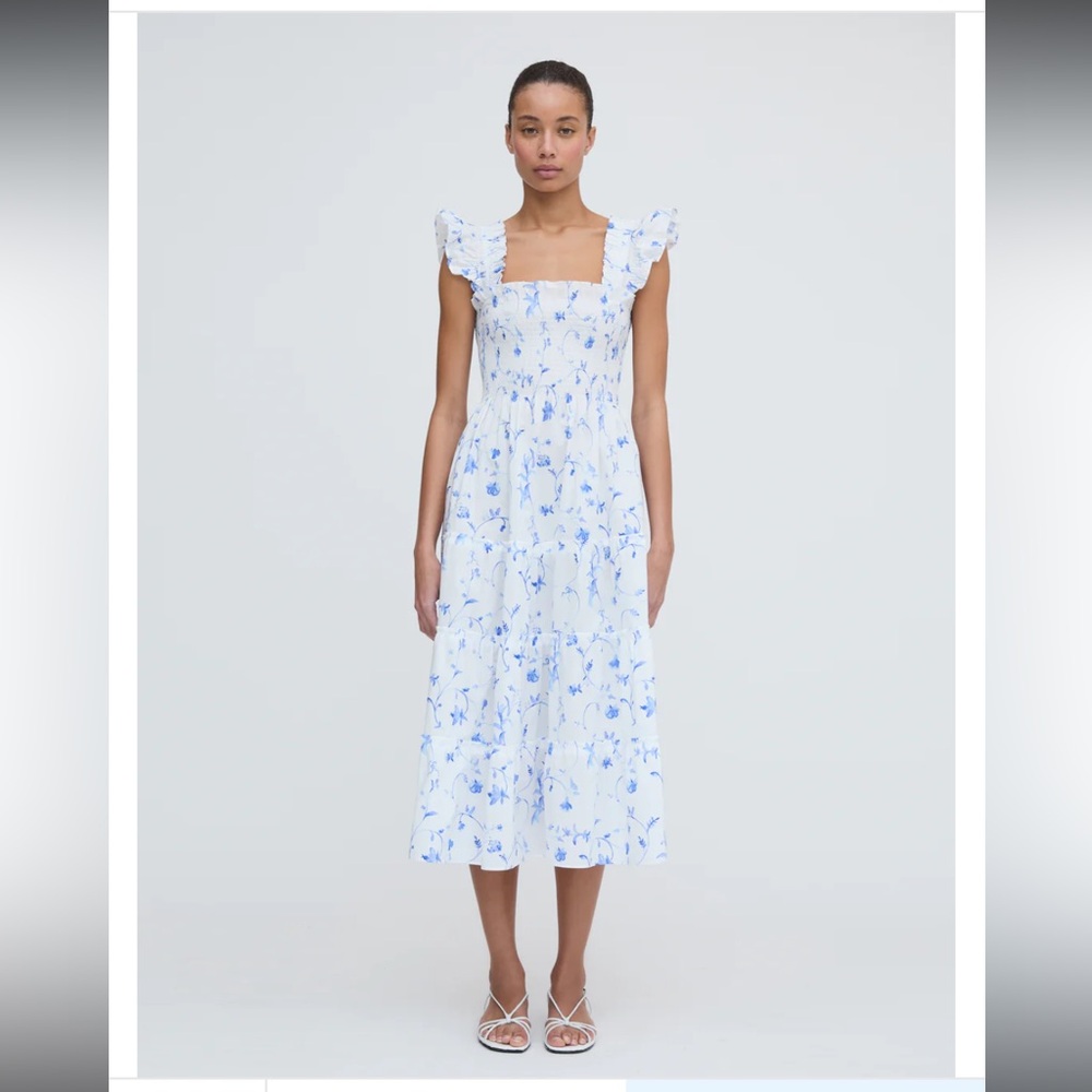 Hill House Blue and White Maxi Dress